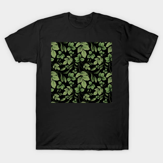 Watercolor leaves 1 T-Shirt by B&K